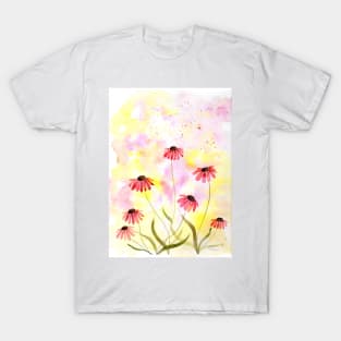 Coneflower Watercolor Illustration 2 T-Shirt